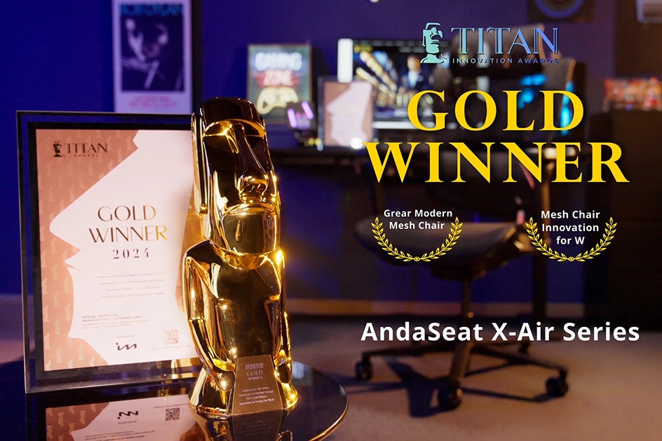 AndaSeat’s X-Air Series Wins TITAN Innovation Award for Excellence in Ergonomic Chair Design